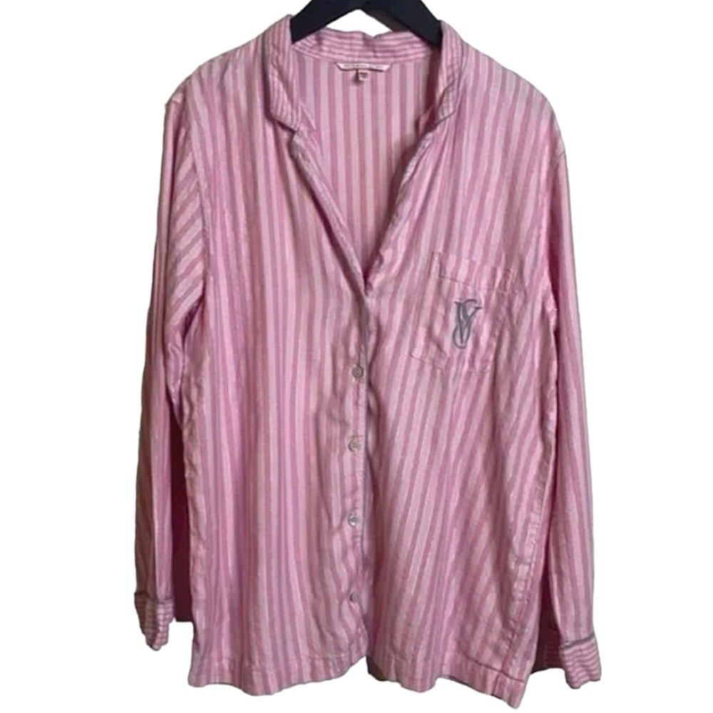 Victoria's Secret Striped Pink Pajama Set
